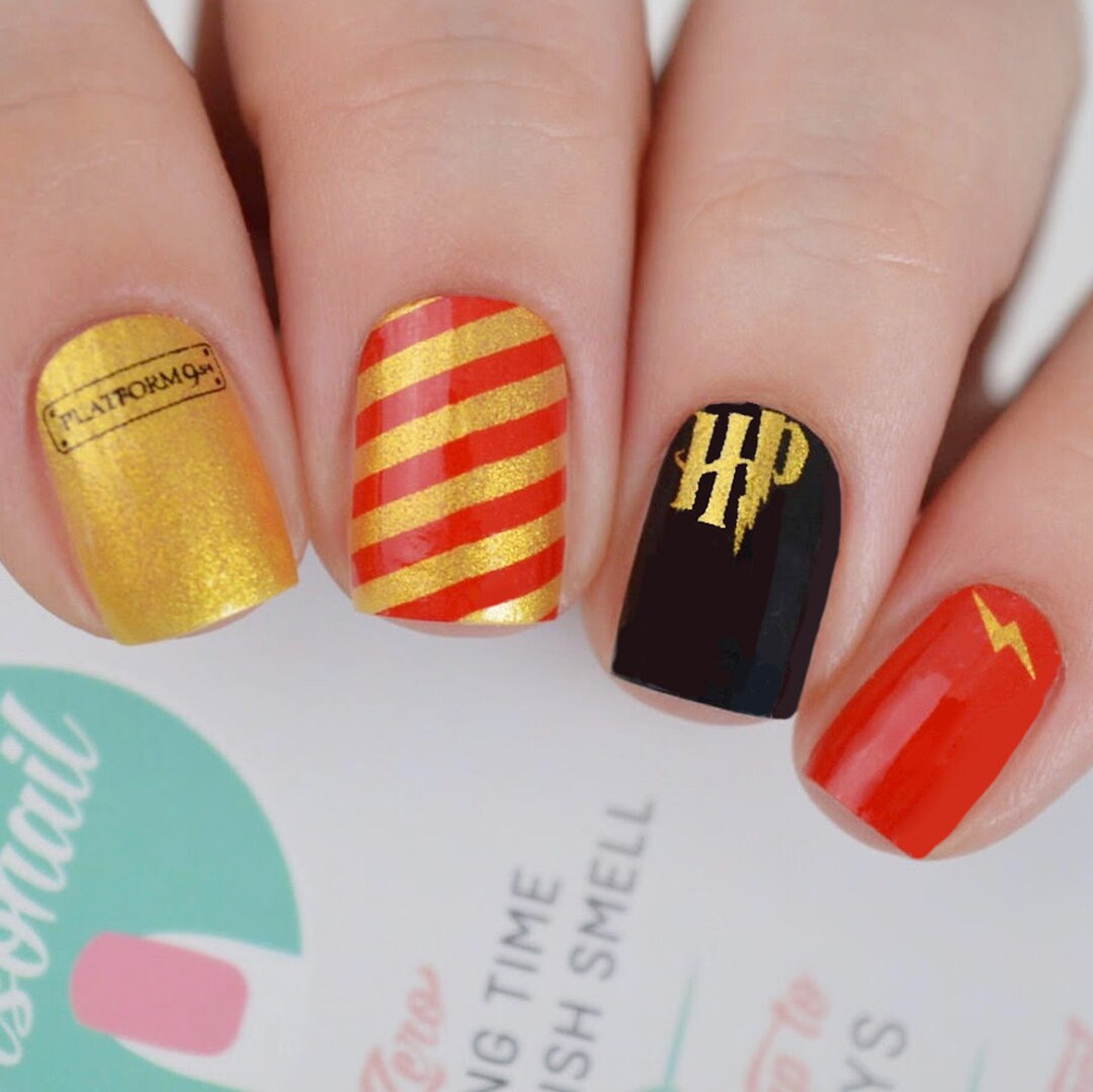 Harry Potter Nail Polish Wraps Etsy