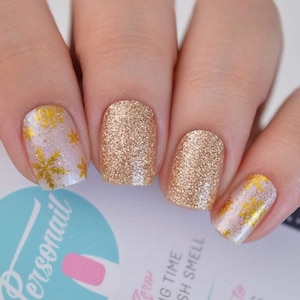 Starlight Christmas Nail Polish Wraps