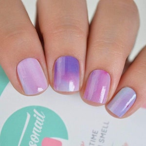 Envolturas de esmalte de uñas Pink Galaxy