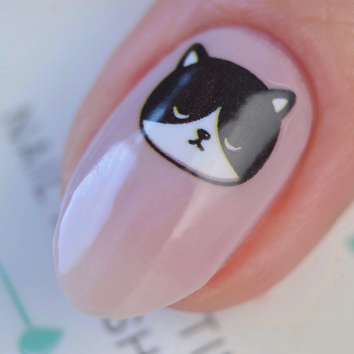 Cat Nail Polish Wraps transparent | Etsy