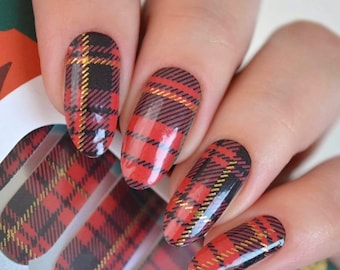 Tartan Nail Polish Wraps