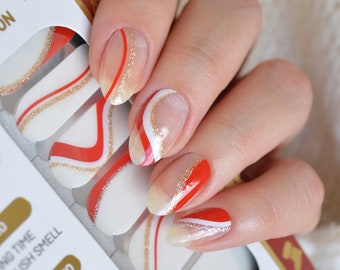 Candy Cane Nail Polish Wraps - Etsy Candy Cane Nail Polish Wraps - Etsy