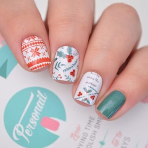 Envolturas de esmalte de uñas Ho Ho Holy