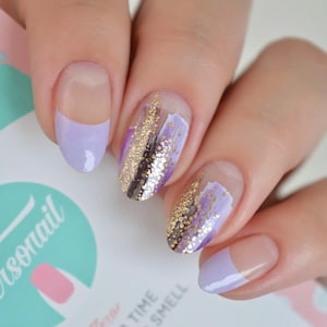Lilie Nagellack Wickelfolie