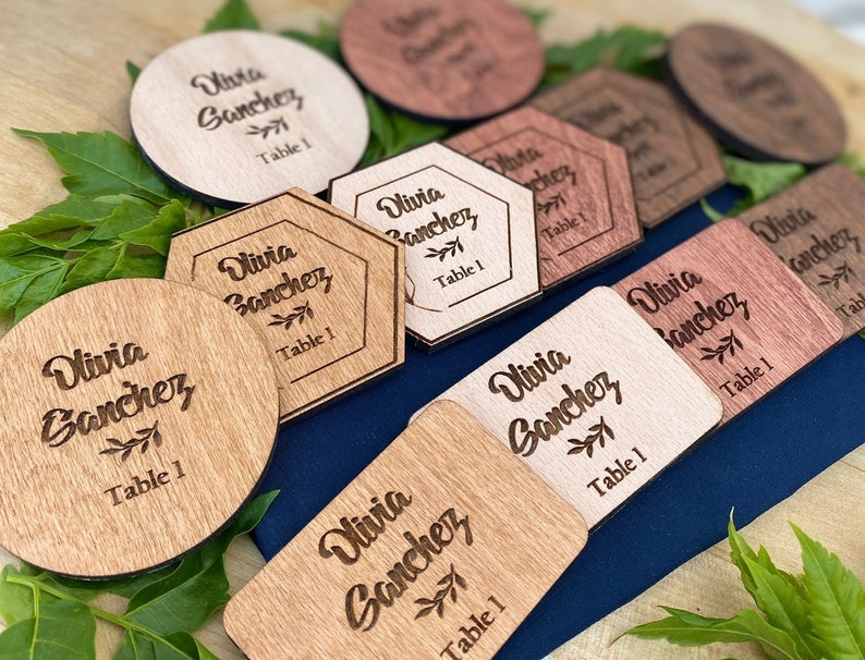 Wedding Place Cards With Name Wedding Place Names Etsy