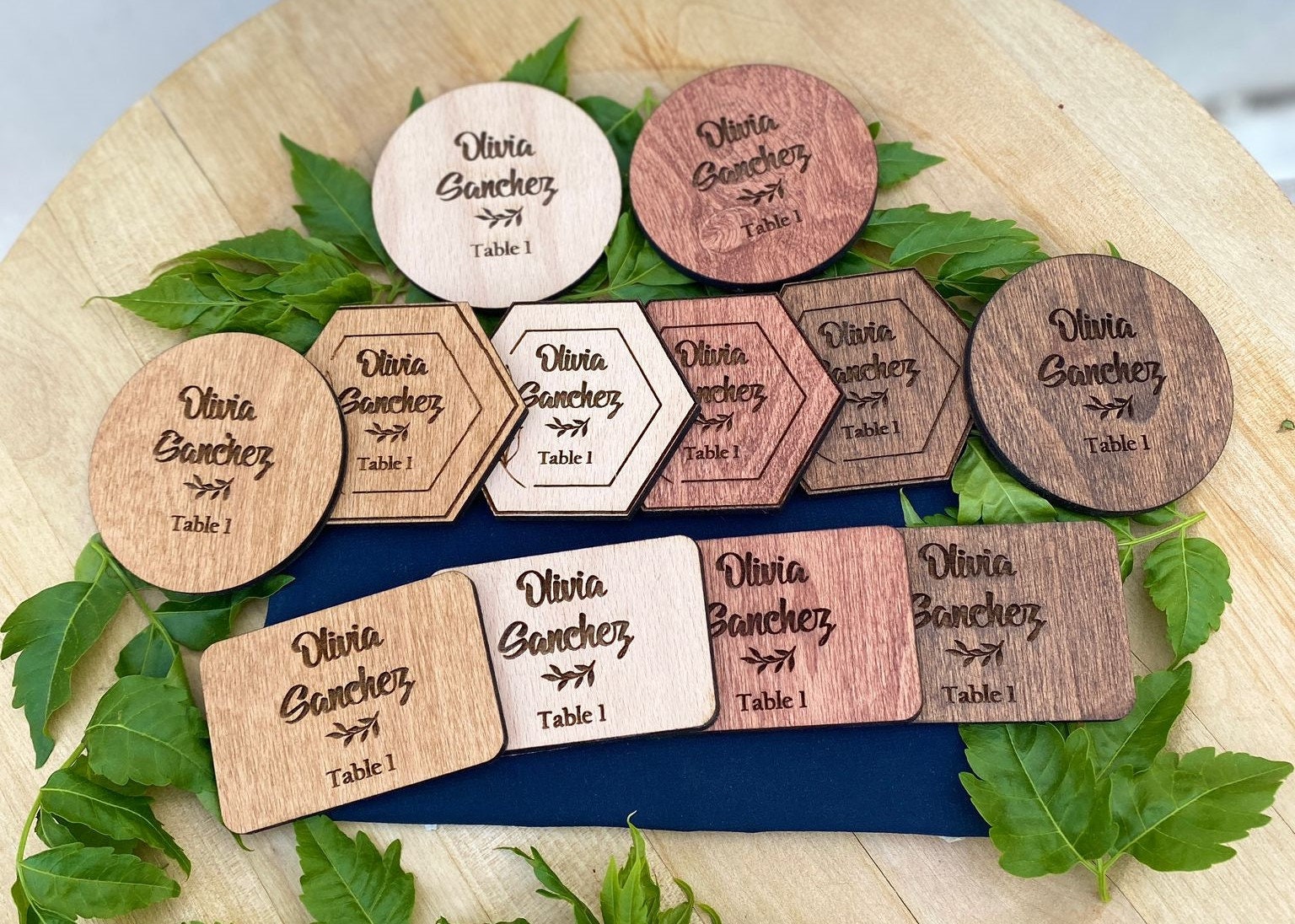 Wedding Place Cards With Name Wedding Place Names Etsy