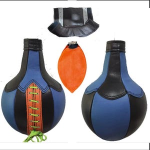 Punching Bag for Arcade Machine | Punchball for Boxer Machine | Genuine Leather | Without Rubber Chock | With Free Fist-Wrist Protector