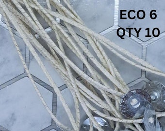 ECO 6 Candle Wick Bundle: Natural Cotton, Sustainable Crafting
