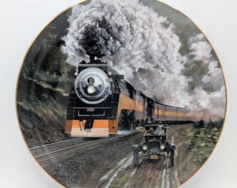 CPR の蒸気機関車 - 巨人の影の中で - コレクター プレート - テオドア
