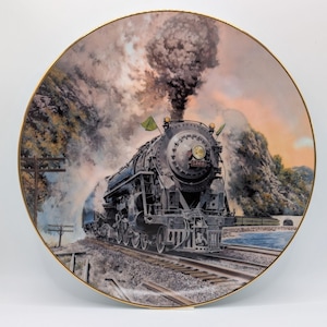Twentieth Century LTD  Collector Plate Vintage American Railroad Home Decor Railroad Collectible Gift for Enthusiasts & History Buffs