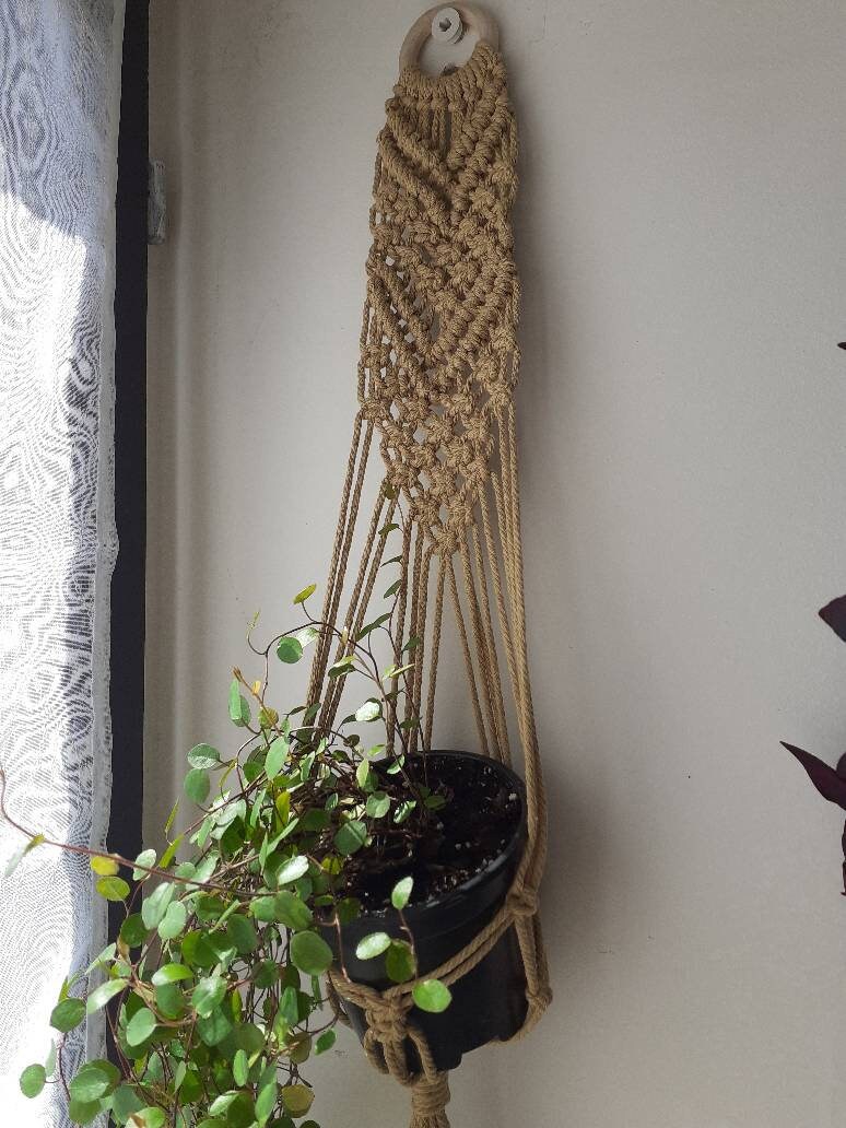 Suspension Macramé Mural Bronze