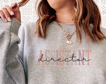 Assistant Director Sweater, Film School Graduation Gift, Film Crew Oversized Sweatshirt