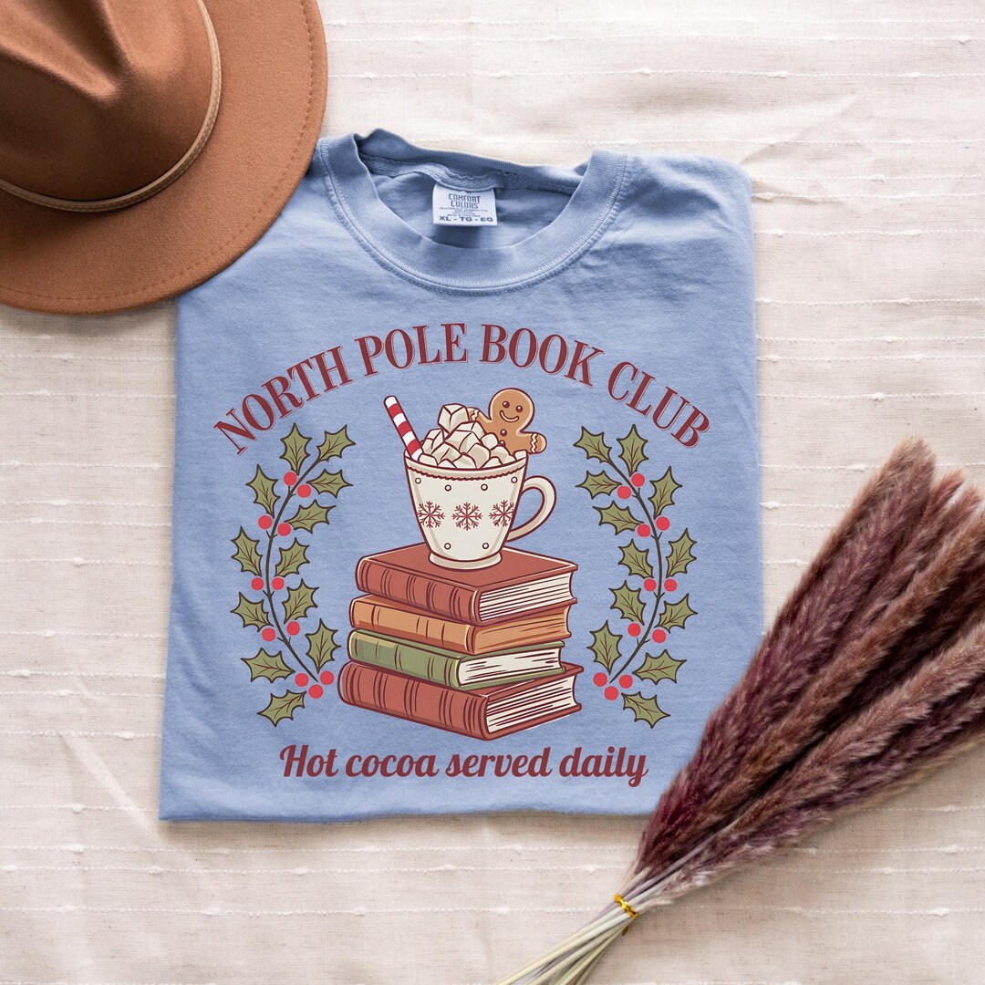 North Pole Book Club Sweatshirt - Hot Cocoa Design Für Buchliebhaber Und Bibliothekare