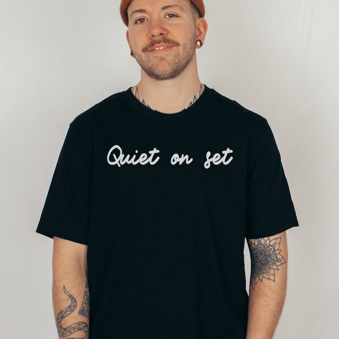 Quiet on Set Shirt, Retro Film Crew Shirts, Women in Film Crewneck