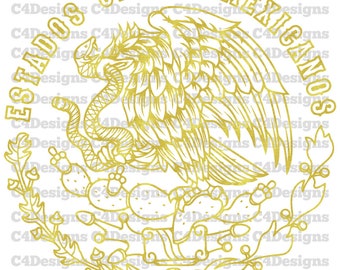 Mexico, gold eagle, escudo de mexico, Aguila de oro PNG, Spanish