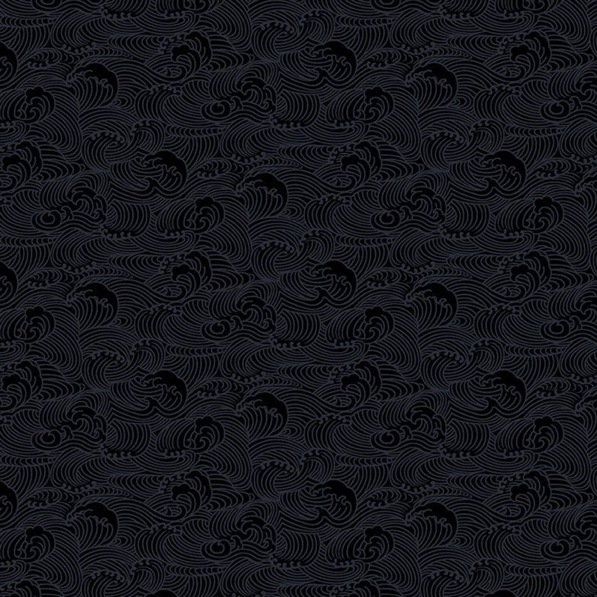 SALE Texture C610 Black by Riley Blake Designs - Sketched Tone-on-Tone  Irregular Grid - Quilting Cotton Fabric