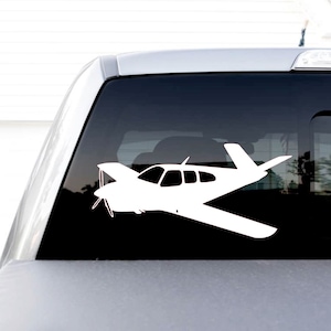 Beechcraft Bonanza 35 V-Tail 3/4 View Vinyl Decal
