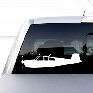 Beechcraft Bonanza 35 V-Tail Side View Vinyl Decal