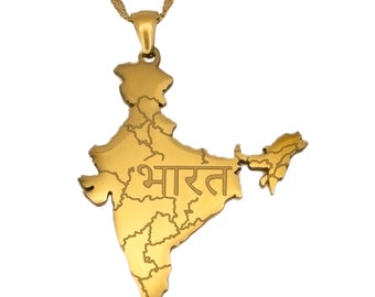 India Map Necklace