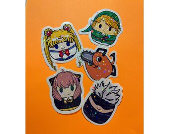 Assorted Anime Squish-Style Stickers