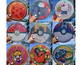 Assorted Anime and Video Game Air Fresheners