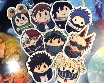 My Hero Squish-style Anime Stickers