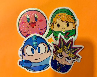Video Game Squish-Style Stickers