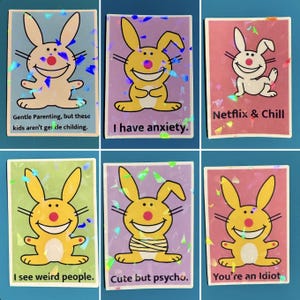 Smile Bunny Stickers