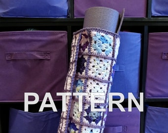 MUSTER Grandma Square Yogamatten-Tragetasche | DIY Häkelanleitung Aufbewahrungstasche