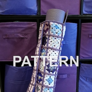 PATRÓN Esterilla de Yoga Cuadrada de la Abuela Estuche de Transporte/Bolsa de Almacenamiento Tutorial de Patrón de Ganchillo DIY