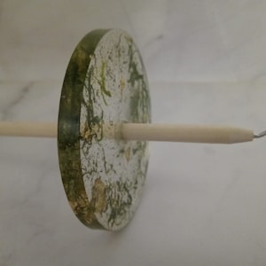 HUSO musgo con escamas doradas husillo de gota de resina/arte de resina herramientas de hilado de fibra de espiral superior tejido tapiz suministro artesanal