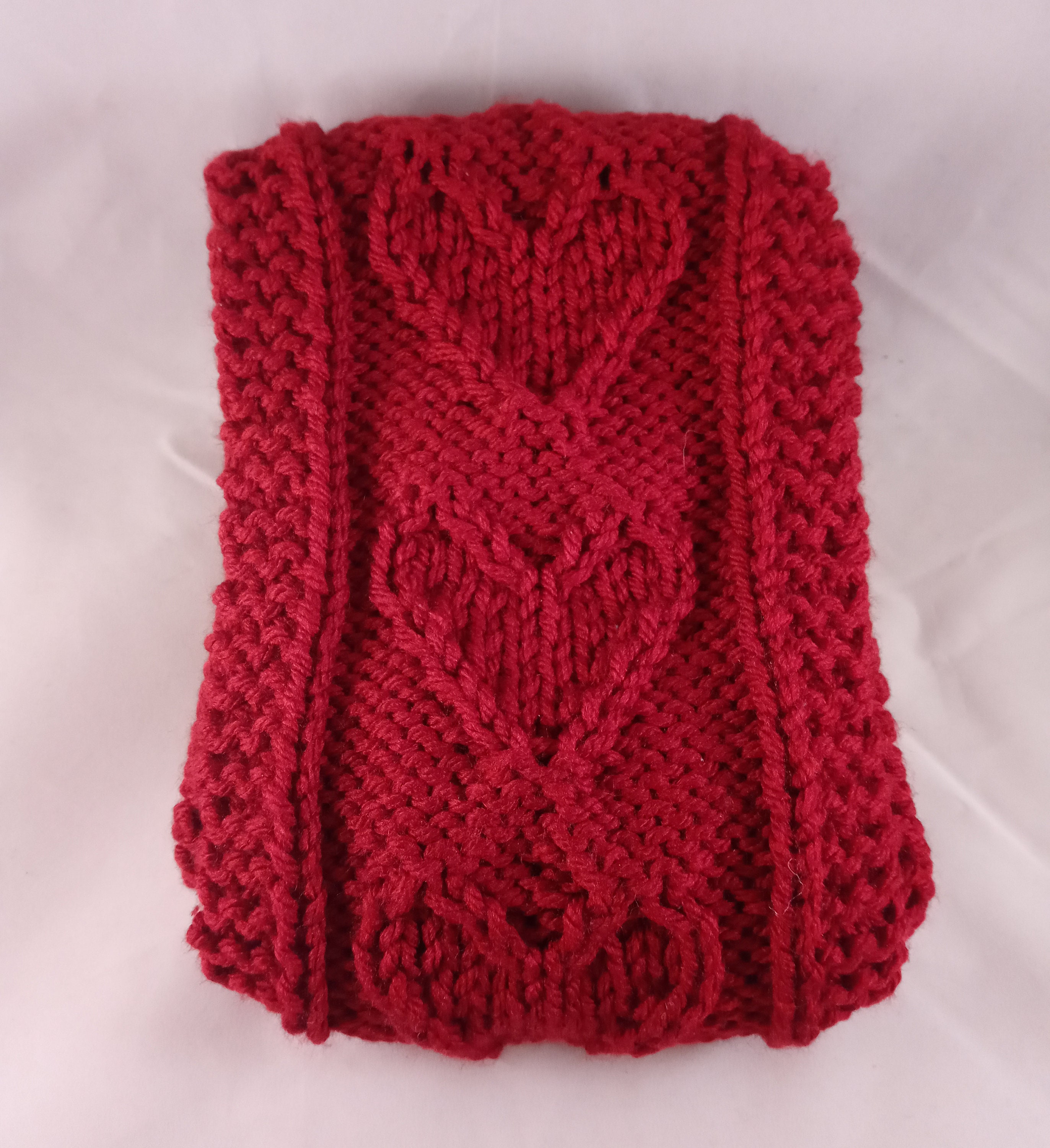 PATTERN Valentine's Day Scarf Knitting Pattern Intermediate Heart ...