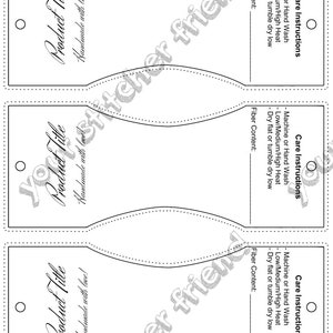 EDITABLE  Product Display Label | Customizable Craft Fair Packaging Professional Crafter Print and Cut PDF