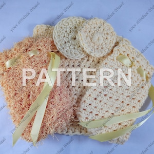 PATTERN Bath Spa Set Crochet Pattern | How-To DIY Handmade