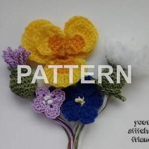 PATTERN Unofficial Elder Scrolls Inspired Flower Collection Part 1 Crochet Pattern | Oblivion Skyrim Cosplay Headband Accessory Handmade PDF