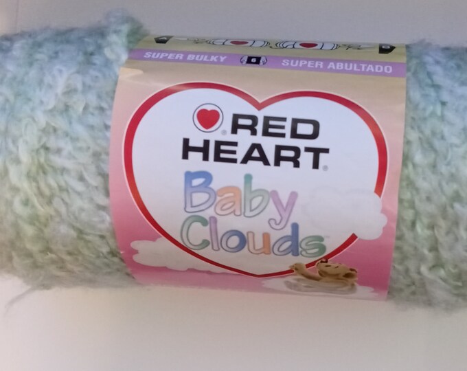YARN Red Heart Baby Clouds Serene Green Super Bulky Knitting Crochet
