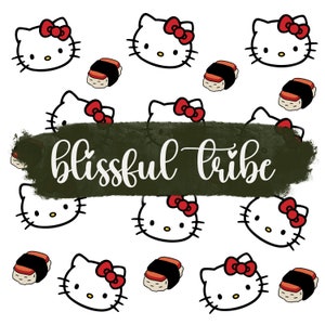 Kawaii PNG, Cute Kawaii PNG, Spam Musubi PNG, kitty Kawaii Png, Sublimation Png, Kitty Tumbler Wrap, Spam Musubi Tumbler Wrap Png, Kitty Png