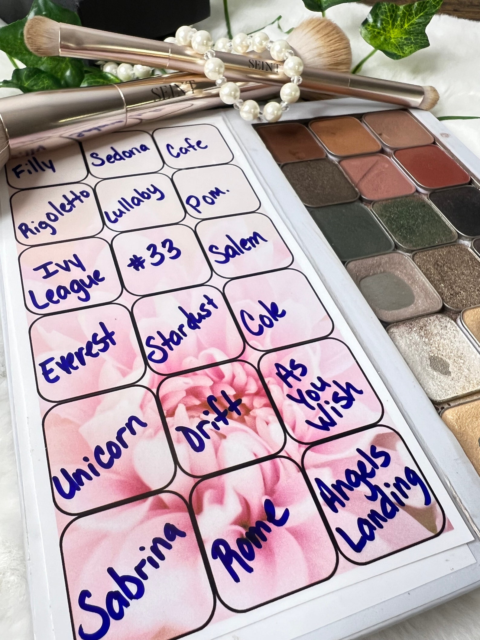 Seint Makeup Palette 18 & 27 Templates ' Etsy