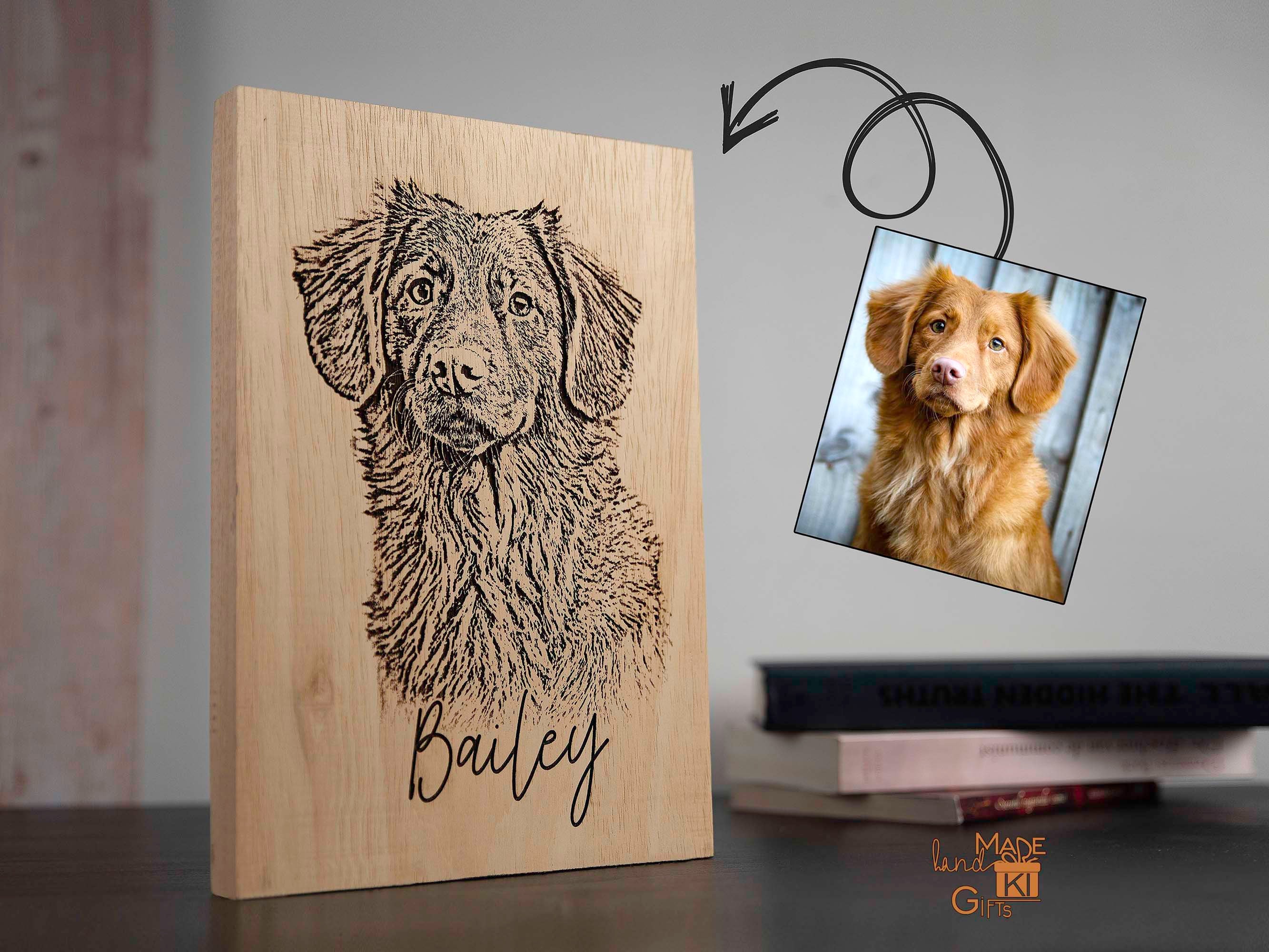 Pyrography DOG Pyrography Wood Burning · Creative Fabrica