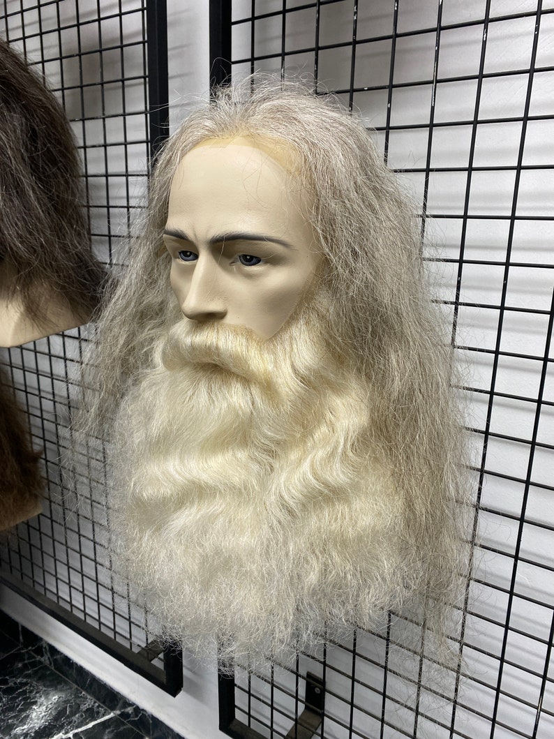 Set of Wig Fake Beard and Fake Mustache Etsy