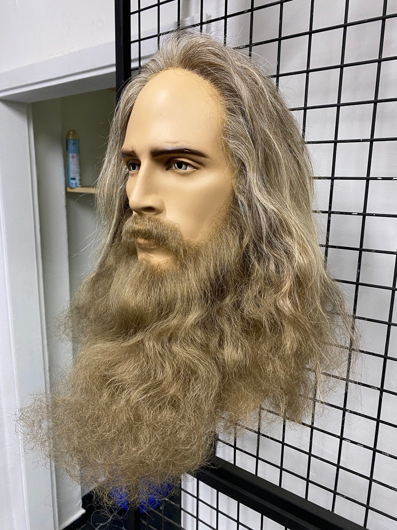 Set of Wig Fake Beard and Fake Mustache Etsy