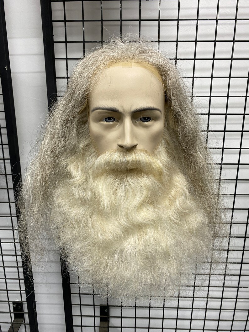 Set of Wig Fake Beard and Fake Mustache Etsy