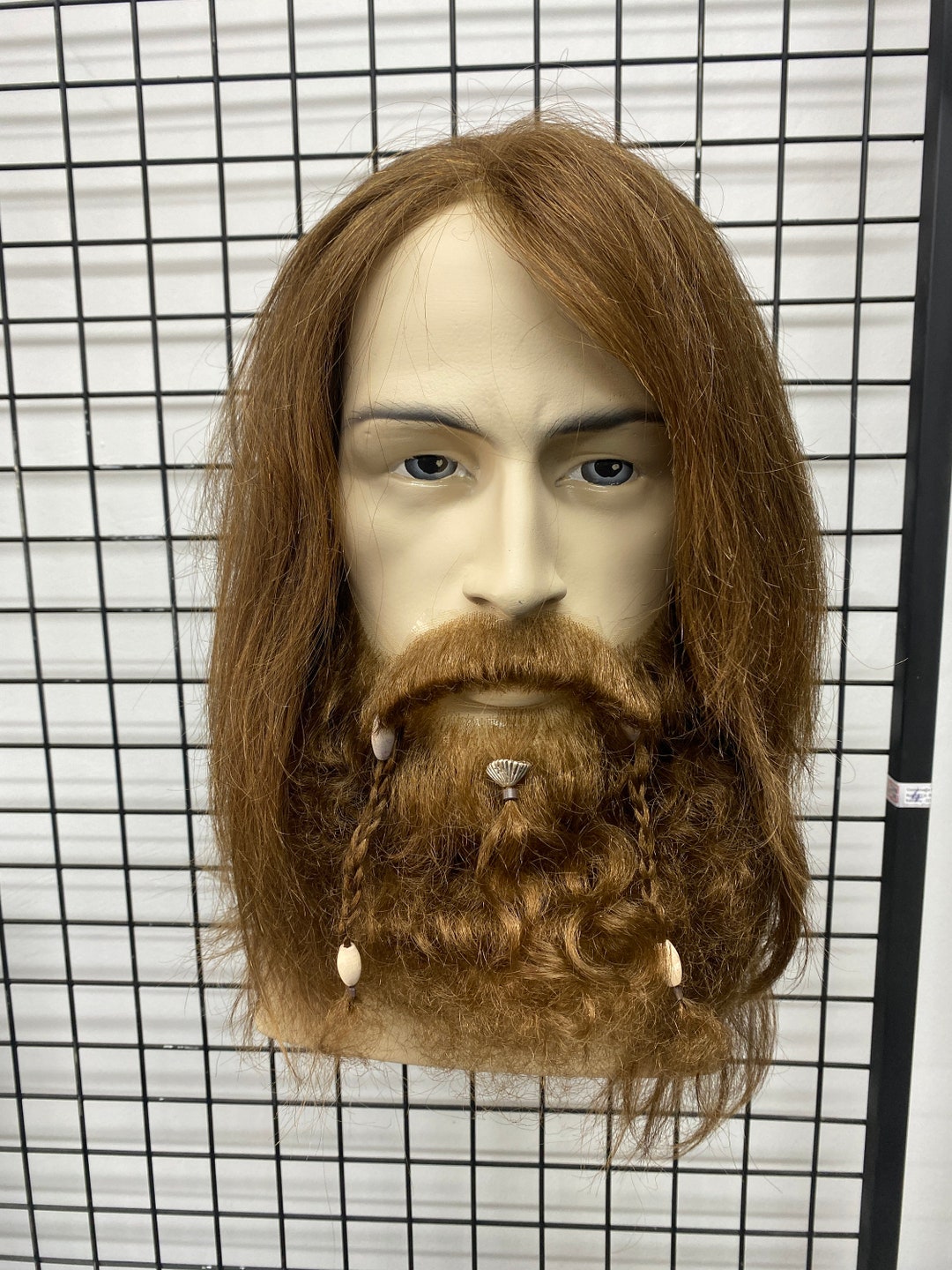 Set of Wig Fake Beard and Fake Mustache Etsy