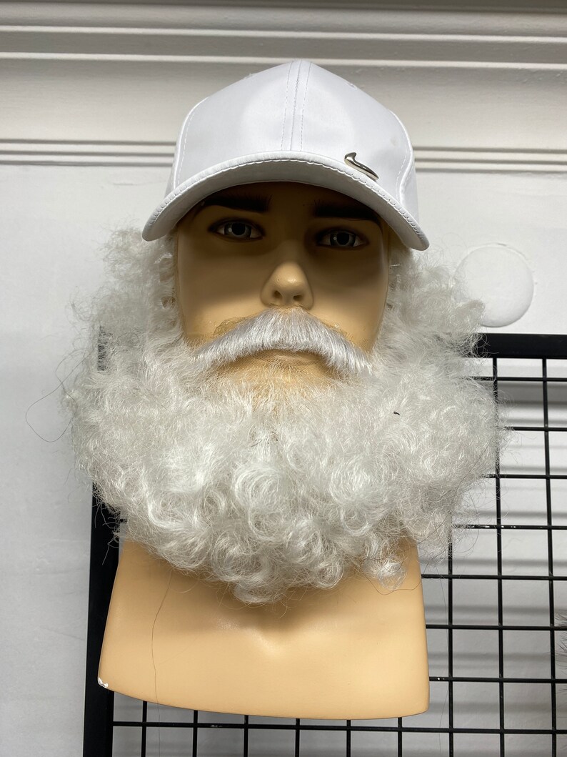 Realistic fake beard and moustache set human hair hand etsy