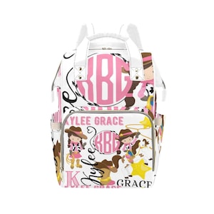 Cowgirl Diaper Bag | Baby Bag | Cowgirl | Monogram | Custom Printed | Gifts | Baby Shower | New Mom | New Baby | Baby Accessories