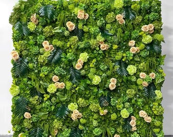 8x8 Greenery Flower Wall, Wedding Photo Backdrop, Event Decor