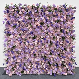 Purple Rose Flower Wall - Wedding Backdrop, Proposal Decor, Event Photo Booth, Floral Display, Rose Wall, Event Decor, Purple, Roll Up Wall