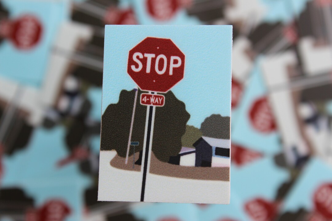 Stop Sign Sticker | Waterproof Vinyl Decal for Cars, Laptops, Bottles ...