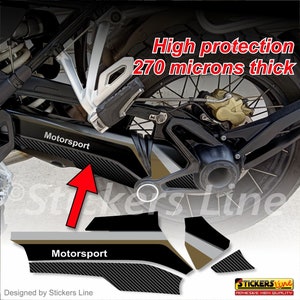 Adesivo protezione CARDANO per Bmw R1250 GS 2013/24 Style exclusive ADV M.3