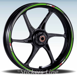 Motorcycle wheel stickers rim stripes Kawasaki BMW Suzuki KTM Triumph wheels stickers 17 inches Racing 3